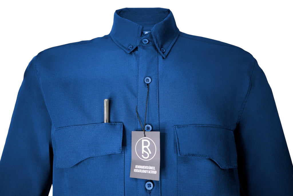 Camisa Hombre Azul Fuerte