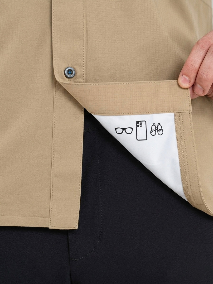 Camisa Hombre Cafe